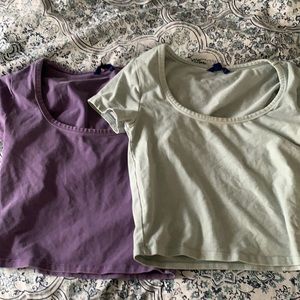 Bundle of 2 crop tees